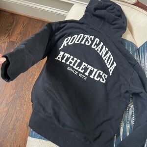 Roots Black Hoodie Sweatshirt